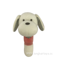 White Dog Squeaker Baby Toy